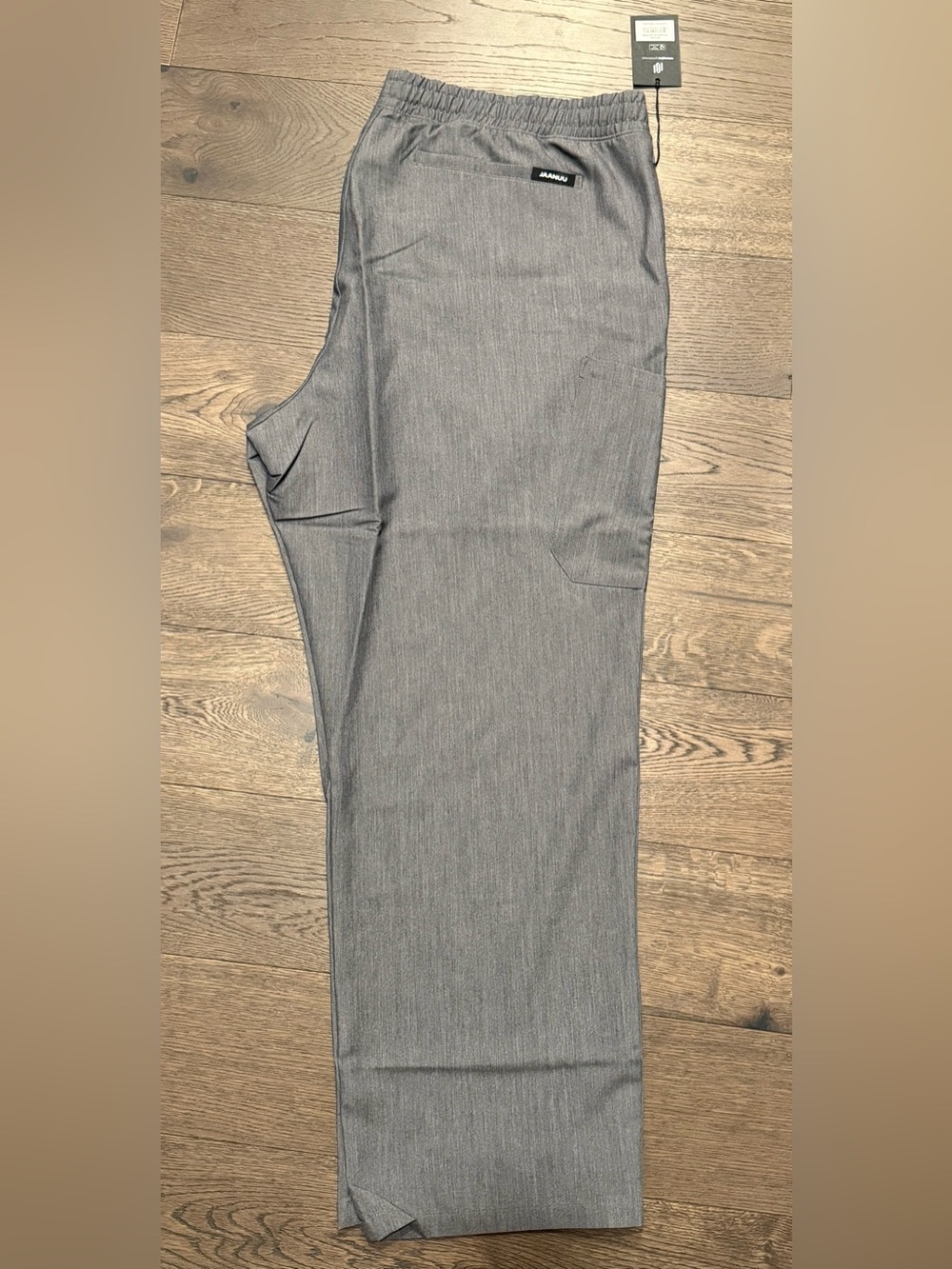 Jaanuu Rhodes Light Gray Straight Scrub Pants. NWT